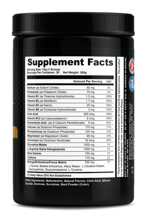 Nitric Shock Pre-Workout (Watermelon) 300 Grams - Image 2